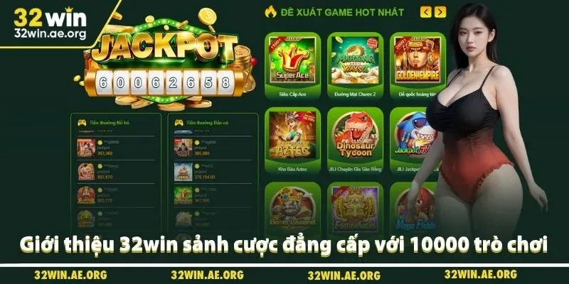 Giới thiệu 32win sảnh cược đẳng cấp với 10000 trò chơi ở 7 sảnh cược