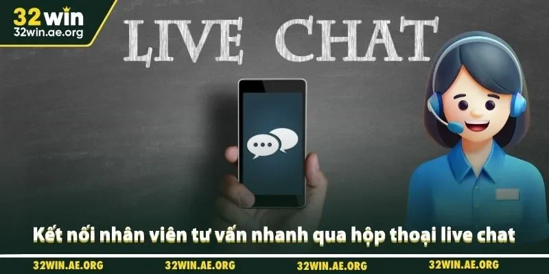 Kết nối nhân viên tư vấn nhanh qua hộp thoại live chat