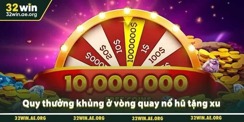 Quỹ thưởng khủng ở vòng quay nổ hũ tặng xu